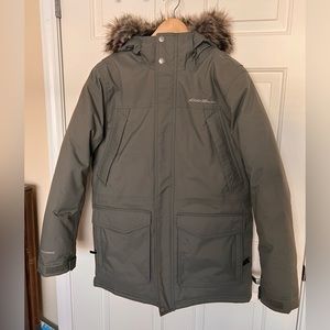 Eddie Bauer Superior Down Parka Men M Green